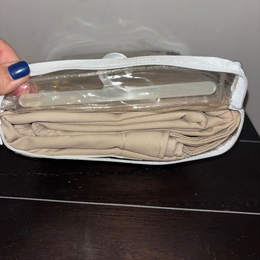Martha Stewart Everyday Casual Curtains | Ctn Duck Tab‎ Top Panels Beige 82x63